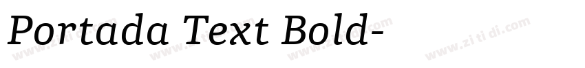 Portada Text Bold字体转换